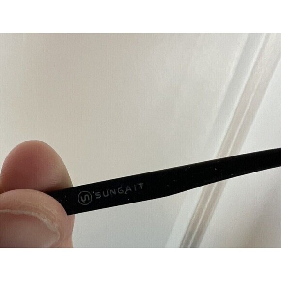 Sungait Sunglasses mod. 2458 Dark Gray Polarized  Rectangle Metal Shades - Picture 5 of 7